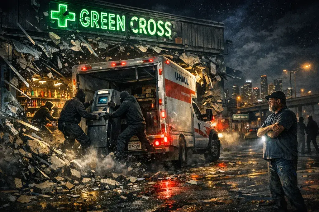 Burglars Ram U-Haul into Houston Smoke Shop in Coordinated Early-Morning Assault