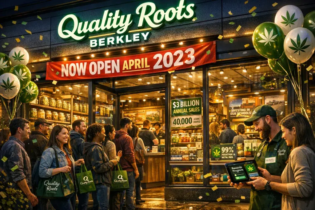 Quality Roots Expands Footprint with Berkley Retail Opening in April 2023