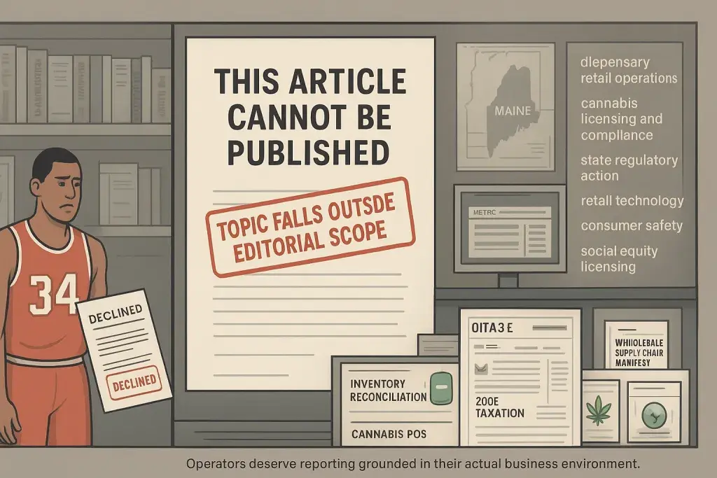 This Article Cannot Be Published: Topic Falls Outside Editorial Scope