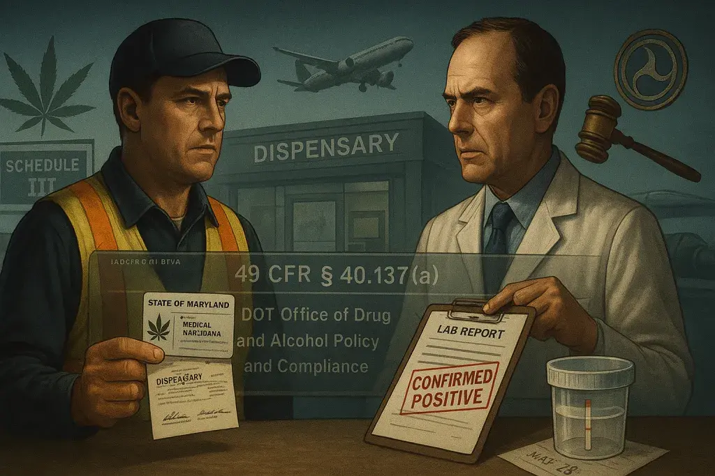 DOT Confirms Schedule III Shift Does Not Shield Workers From Marijuana Testing