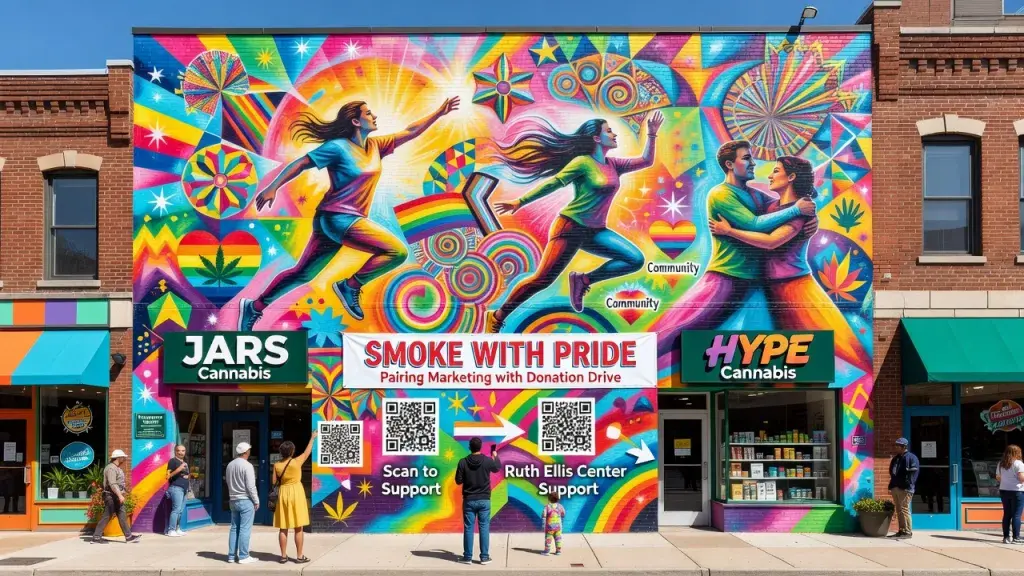 Two Cannabis Retailers Fund Ferndale Mural, Pair Marketing With Donation Drive