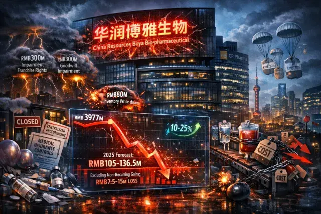 China Resources Boya Bio-pharmaceutical Issues Sharp 2025 Profit Warning